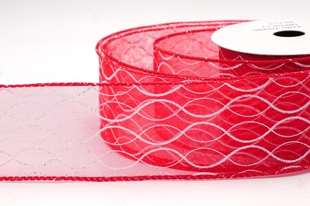 Rood glitterend ogee-rasterdraadlint_KW0470GC-7-7